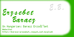 erzsebet baracz business card